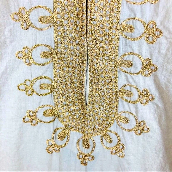 Calypso St. Barth 100% Cotton Rowena Tunic Dress / Swimsuit Cover-Up EUC - Picture 4 of 6